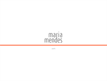 Tablet Screenshot of maria-mendes.com